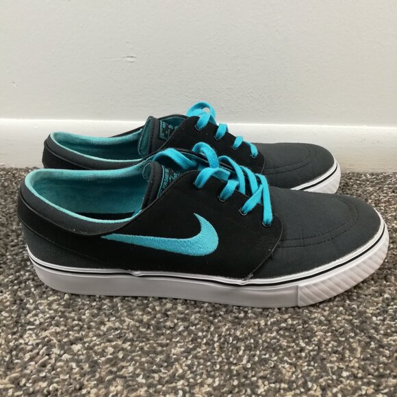 Nike Zoom Stefan Janoski Shoes Mens 9 Anthrocite Gamma Blue 615957-040